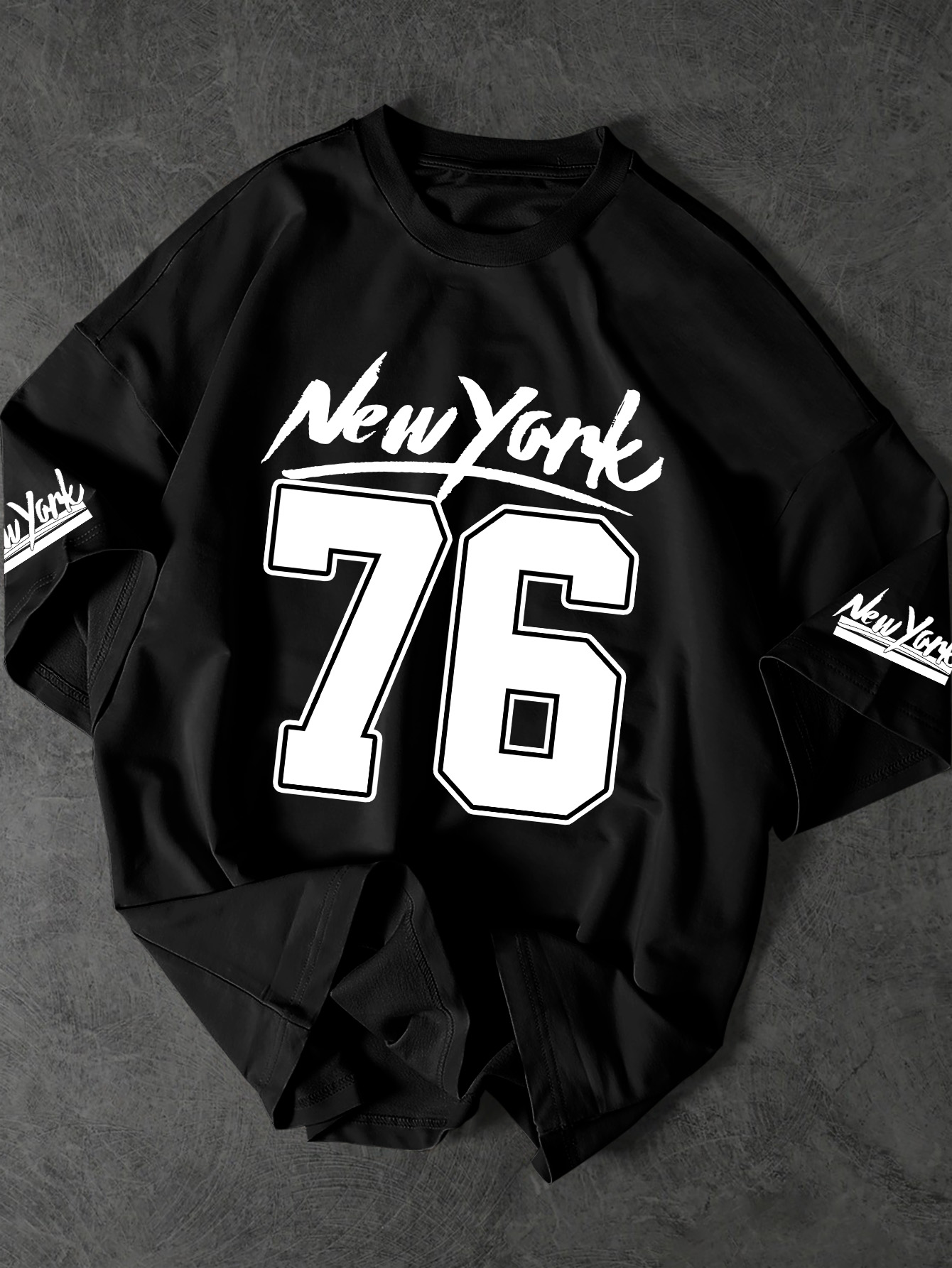 Vintage Fashion Nyc - 빈티지 NYC 76 브러쉬 스크립트 스트리트웨어