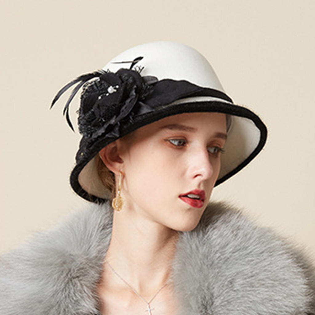 Vintage Fashion Hats - 숙녀용 우아한 영국 스타일 패션 베레모