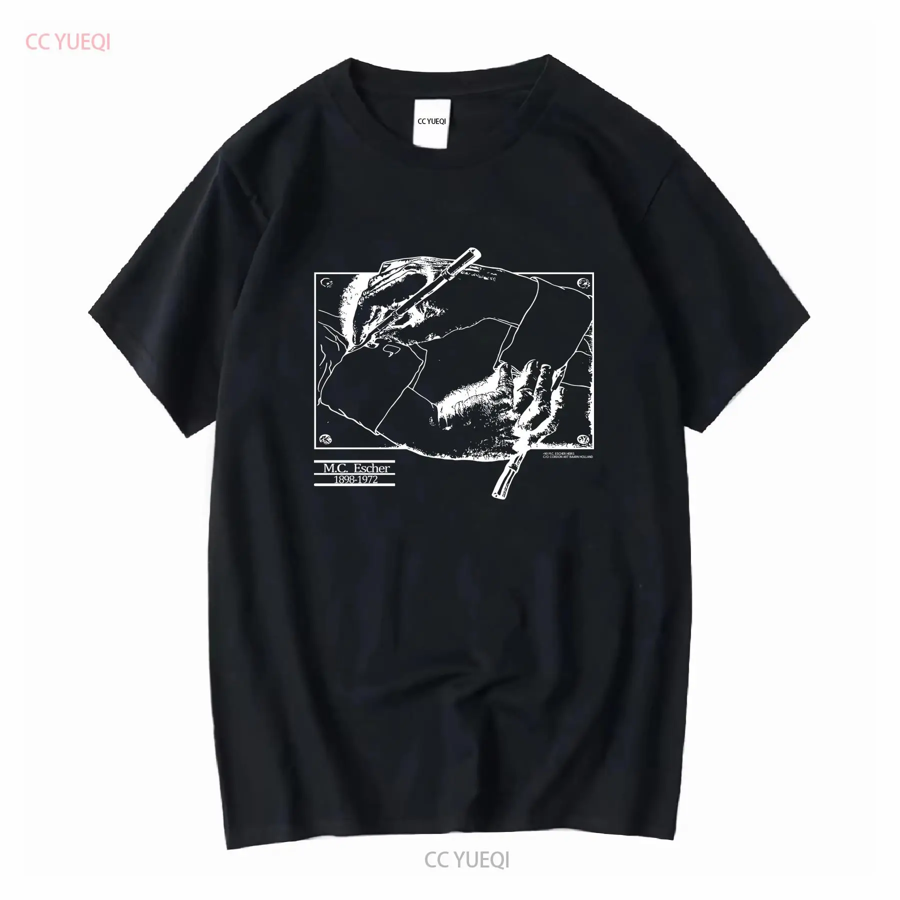 Vintage Fashion Art - 빈티지 1990 MC Escher T 셔츠