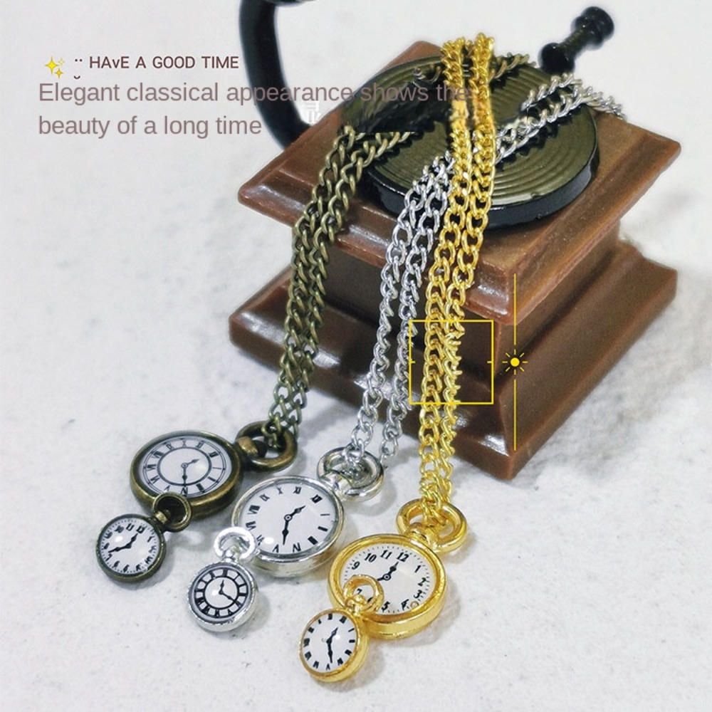 Vintage Fashion Toys - 빈티지 목걸이 시계 인형 집 시뮬레이션