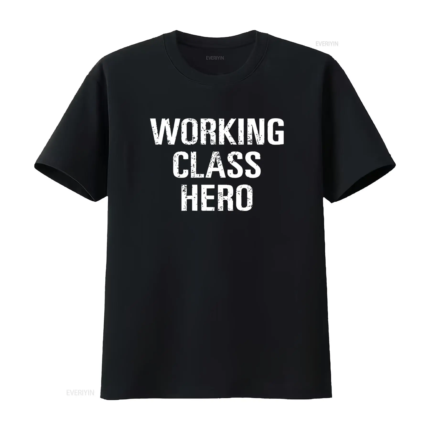 Vintage Fashion Nyc - WORKING CLASS HERO 남성용 프린트 티셔츠