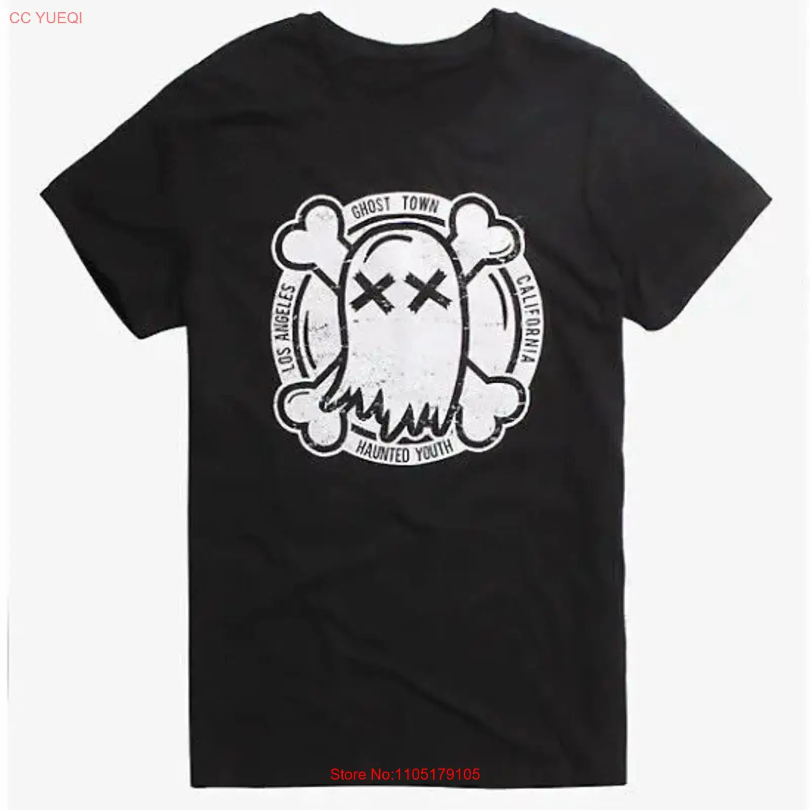 Vintage Fashion Newtown - Ghost Town HAUNTED YOUTH 밴드 티셔츠