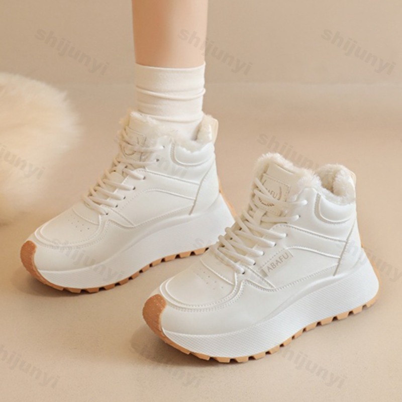 Vintage Fashion In 2025 - 여성용 빈티지 따뜻한 벨벳 하이탑 스노우