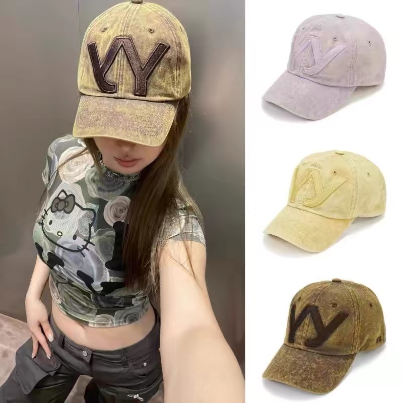 작은 사이즈 워싱 빈티지 스트릿 댄스 패셔너블 야구 모 - Vintage Fashion Hats 리뷰 및 가격