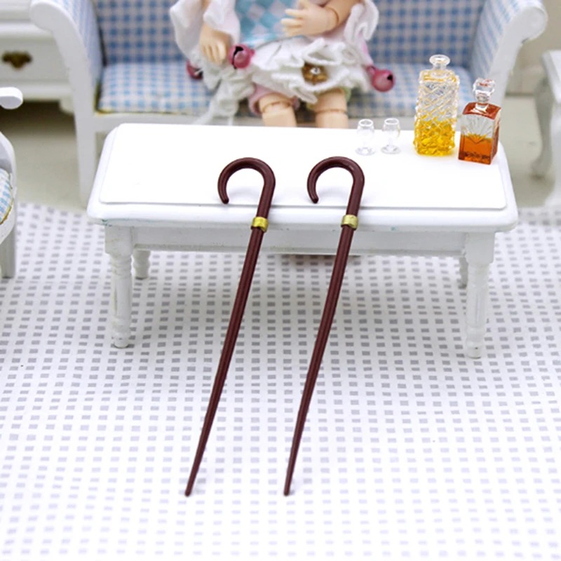1/12 인형의 집 미니어처 빈티지 신사 지팡이 목발  - Vintage Fashion Toys 리뷰 및 가격