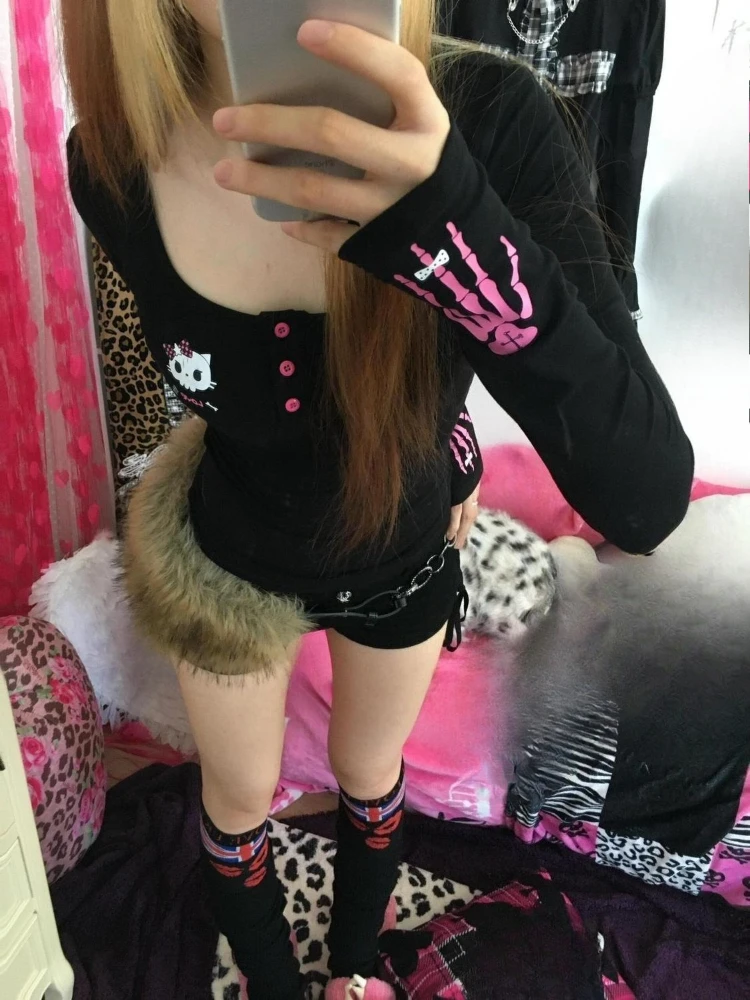 Y2K 빈티지 만화 프린트 티셔츠 여성 2025, 펑크 - Vintage Fashion In 2025 리뷰 및 가격