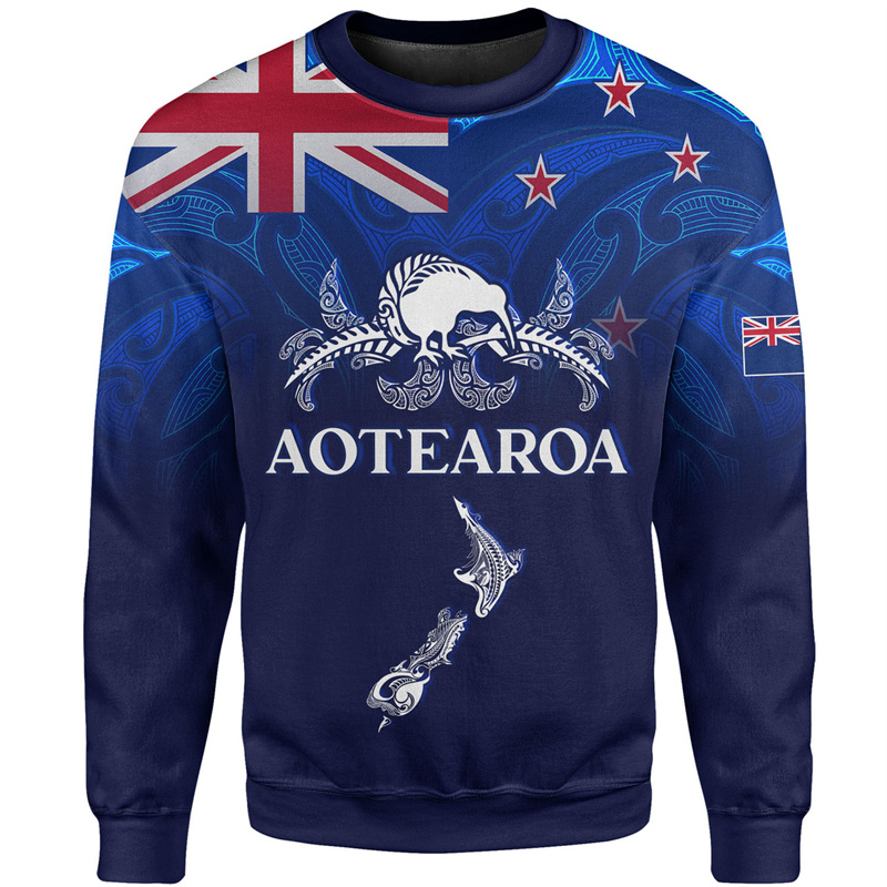 AOTEAROA 프린트 스웻셔츠, 빈티지 3D, ZZ  - Vintage Fashion Nz 리뷰 및 가격