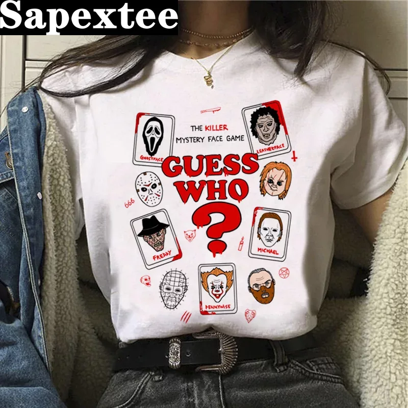 Chucky t 셔츠 티셔츠 여성 프린트 하라주쿠 커플 - Tie Dye Shirt Vintage 리뷰 및 가격