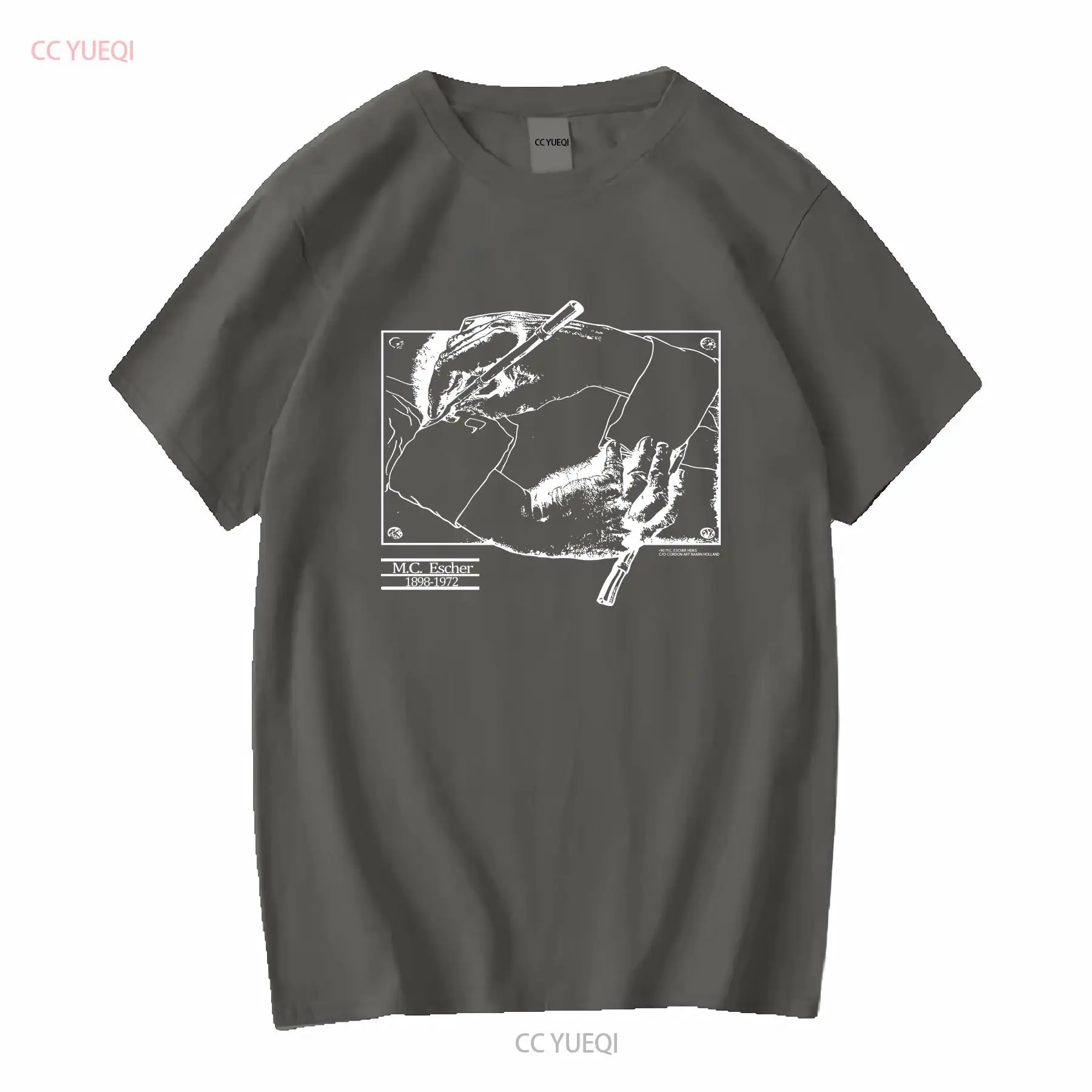빈티지 1990 MC Escher T 셔츠 남성용 대형 - Vintage Fashion Art 리뷰 및 가격
