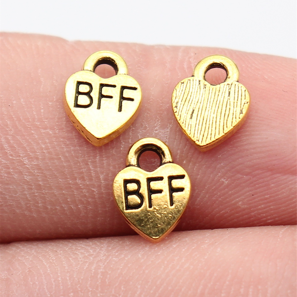 40pcs 9.3x7mm 앤티크 골드 컬러 Bff Be - Vintage Fashion Stores 리뷰 및 가격
