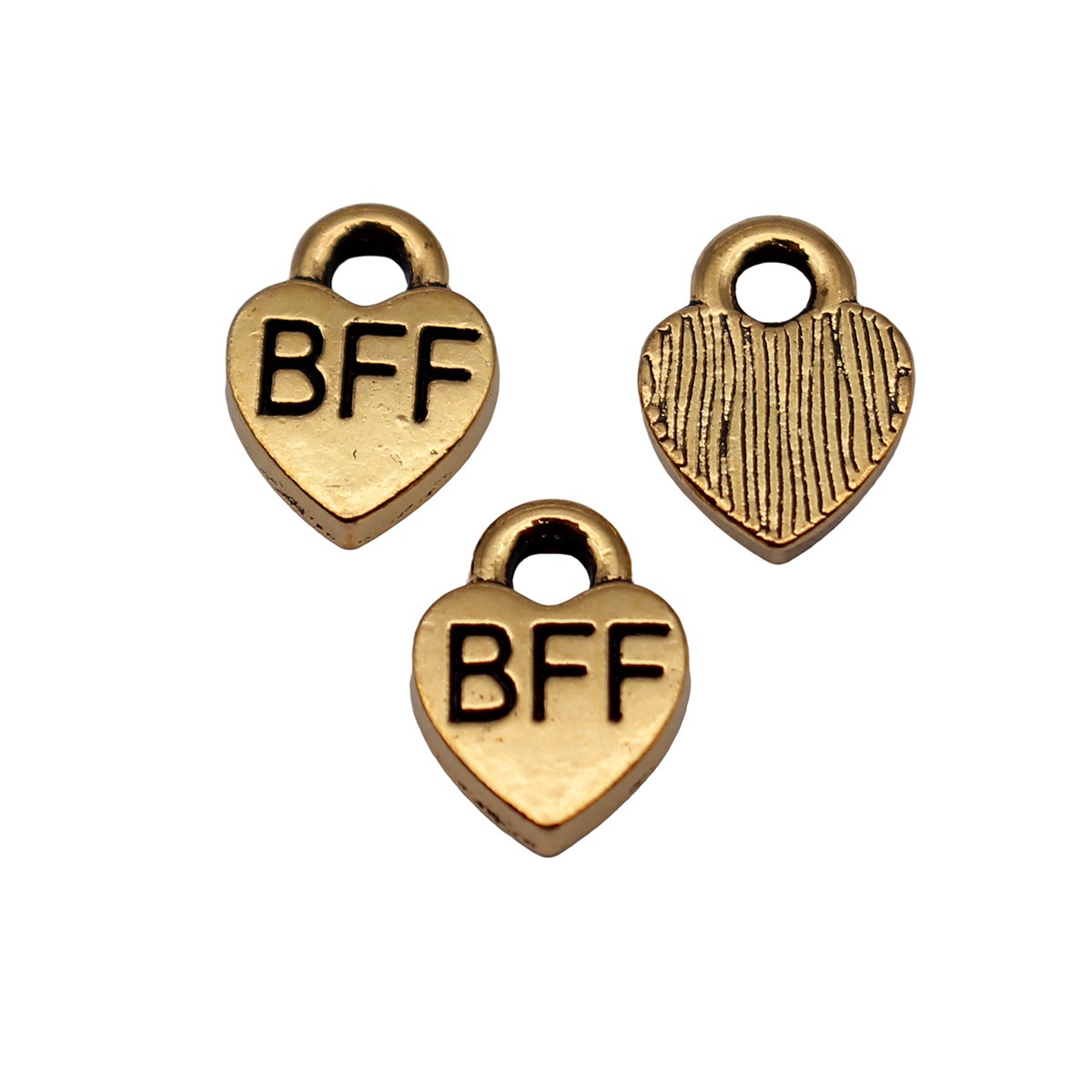 40pcs 9.3x7mm 앤티크 골드 컬러 Bff Be - Vintage Fashion Stores 리뷰 및 가격