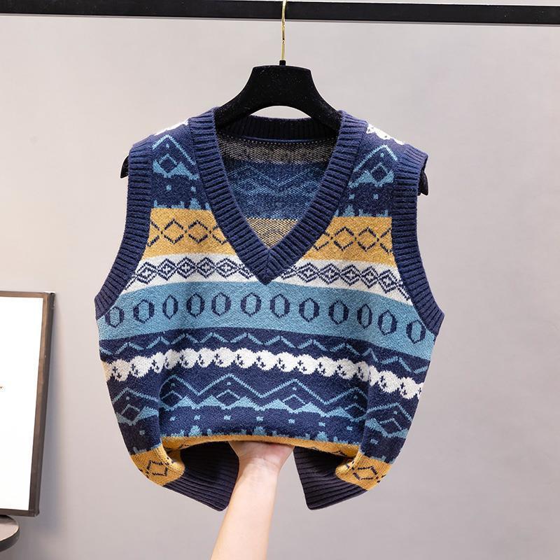 패션 니트 조끼 여성용 가을/겨울 2025 신상 한국판 - Vintage Fashion Newtown 리뷰 및 가격