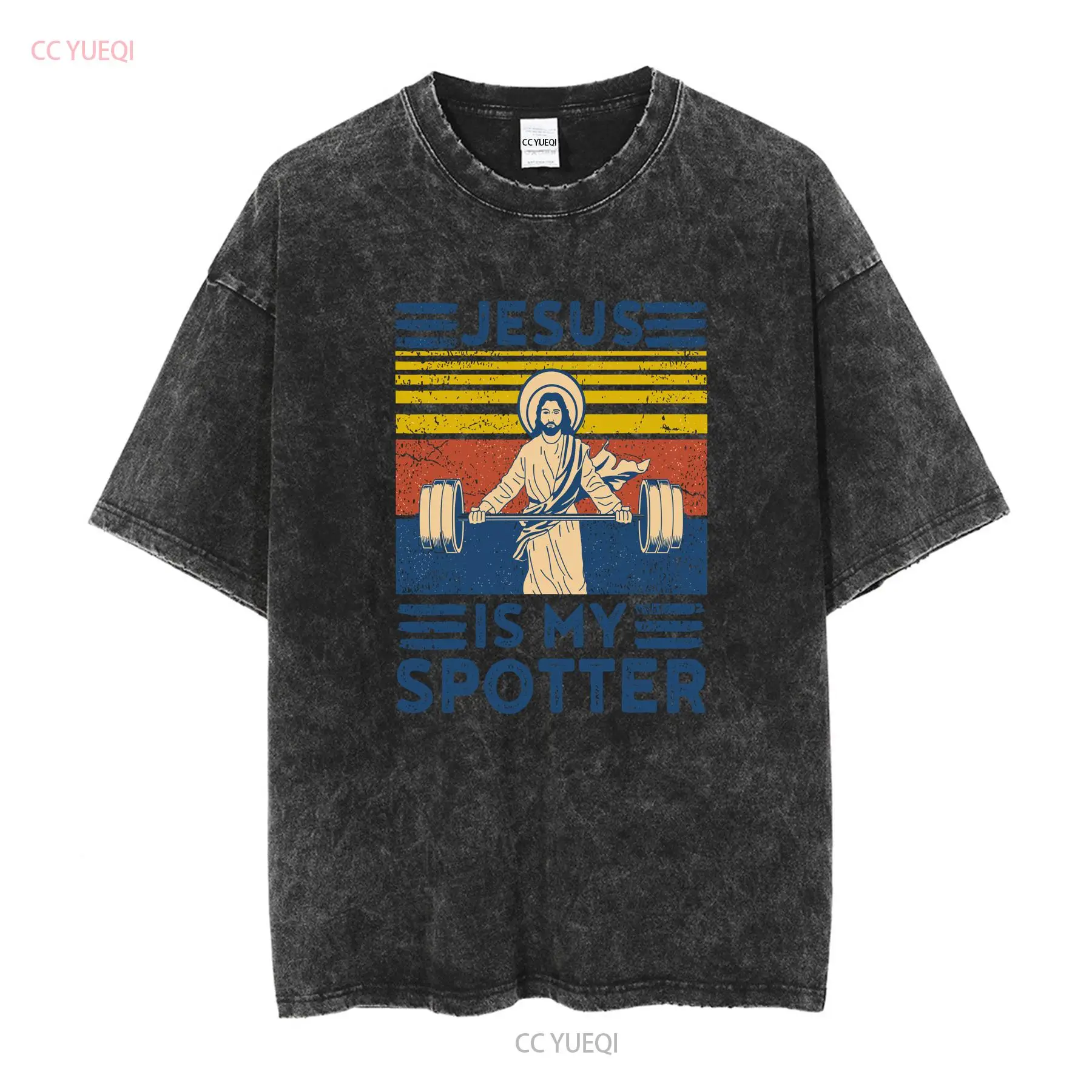 희귀한 새로운 재미 있은 체육관 T 셔츠 예수는 내 S - Vintage Fashion Jersey 리뷰 및 가격