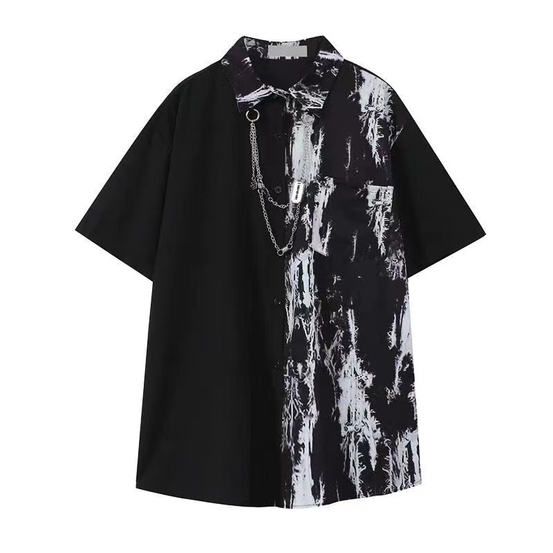 Arens Techwear 남성용 반팔 체인 반바지 수 - Tie Dye Shirt Vintage 리뷰 및 가격