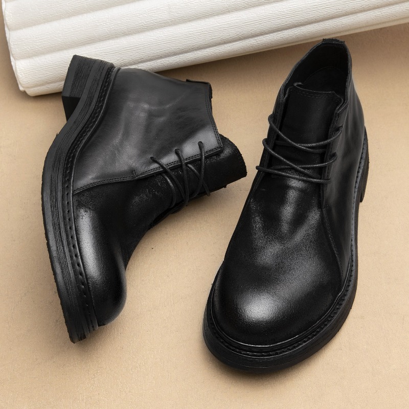 빈티지 남성용 천연 가죽 부츠 럭셔리 수제 2026 봄 - Vintage Fashion Mens 리뷰 및 가격
