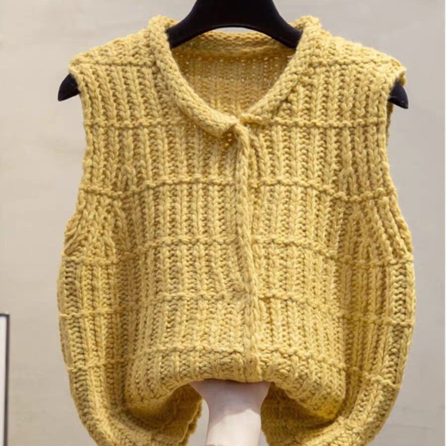 패셔너블한 나이 감소 효과 두꺼운 라인 카디건 라펠 니 - Vintage Fashion Newtown 리뷰 및 가격