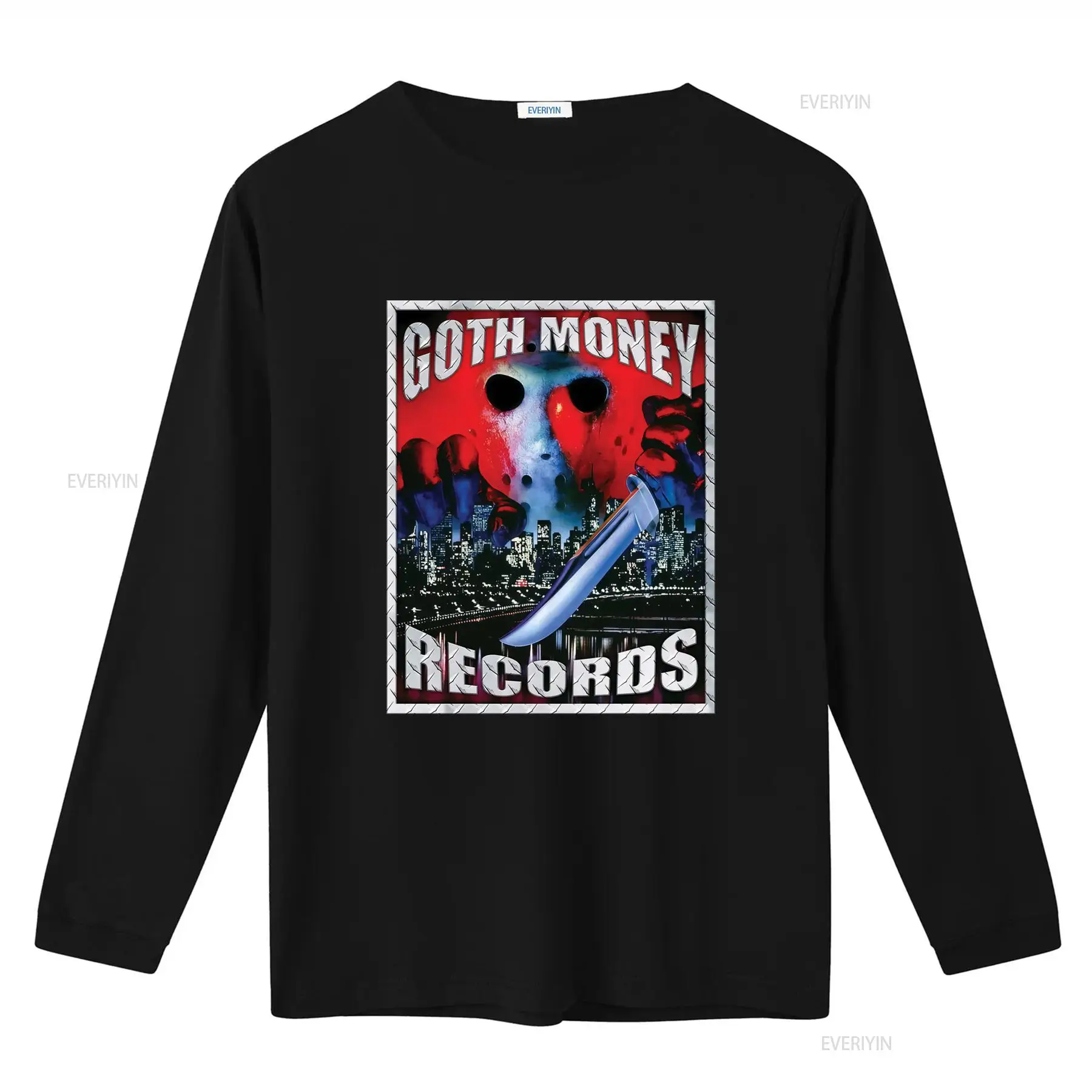 Goth Money Records 제이슨 로고 티셔츠  - Vintage Fashion Jersey 리뷰 및 가격