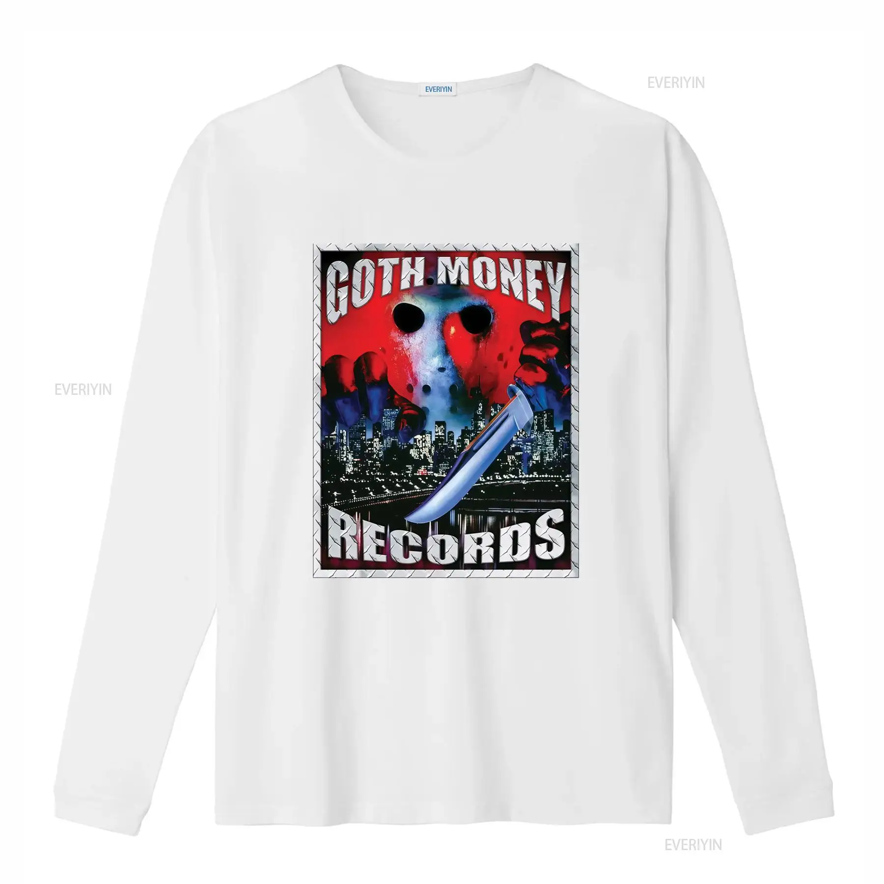 Goth Money Records 제이슨 로고 티셔츠  - Vintage Fashion Jersey 리뷰 및 가격