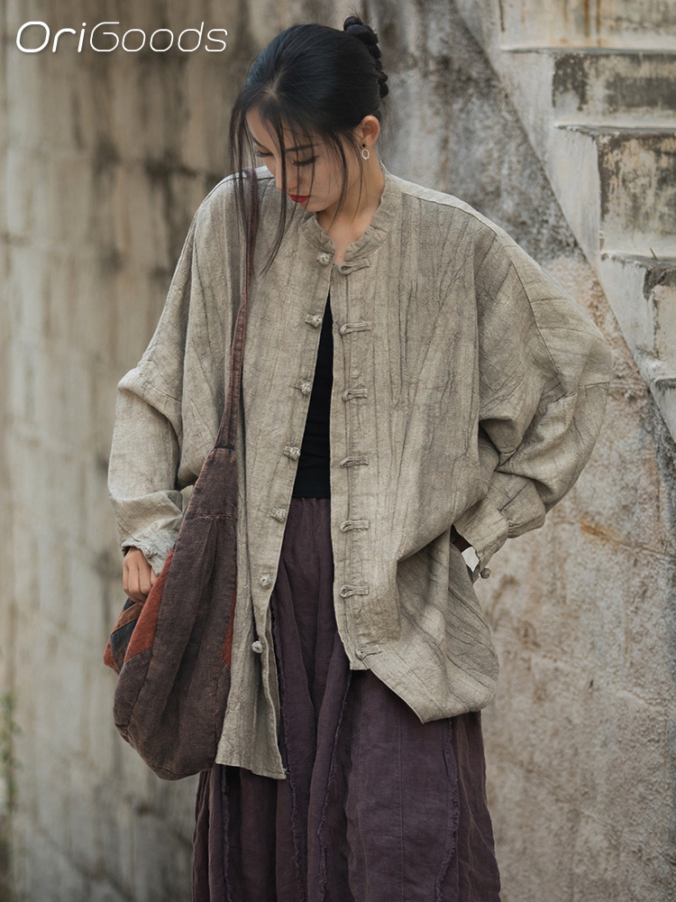 OriGoods 오버사이즈 셔츠 여성 라미 코튼 빈티지 - Tie Dye Shirt Vintage 리뷰 및 가격
