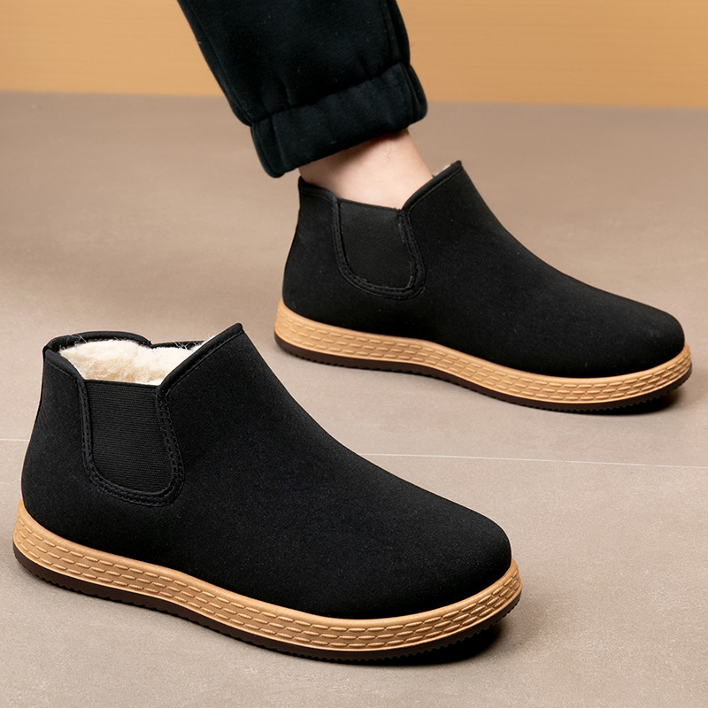 남성용 면화 신발 남성용 겨울 신상 플러시 두꺼운 패션 - Vintage Fashion Mens 리뷰 및 가격