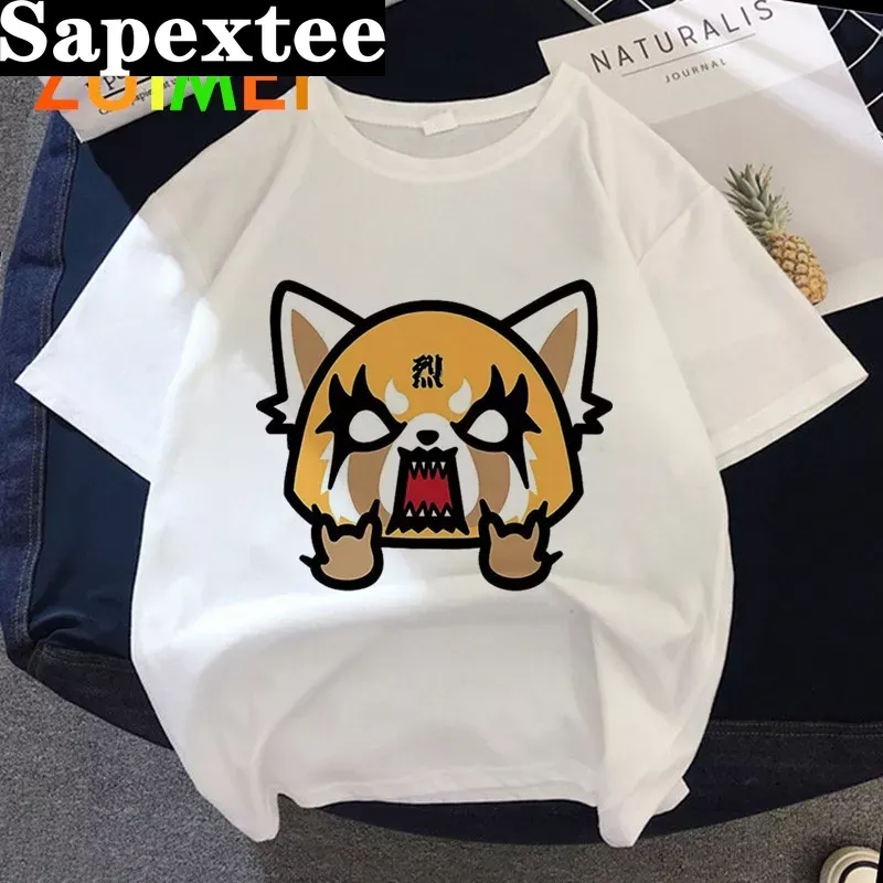 여성 애니메이션 일본 Aggretsuko 하라주크 프린 - Tie Dye Shirt Vintage 리뷰 및 가격