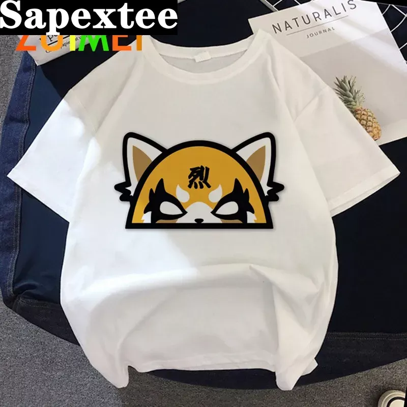 여성 애니메이션 일본 Aggretsuko 하라주크 프린 - Tie Dye Shirt Vintage 리뷰 및 가격
