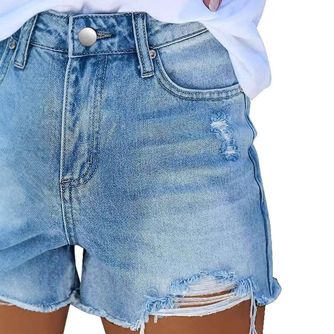 아메리칸 빈티지 스타일 패션 여성용 홀 패치 심플 슬림 - Vintage Fashion Jeans 리뷰 및 가격